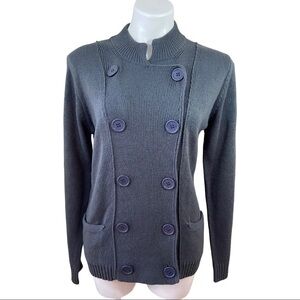 Stephanie Rogers Grey Long Sleeve Button Down